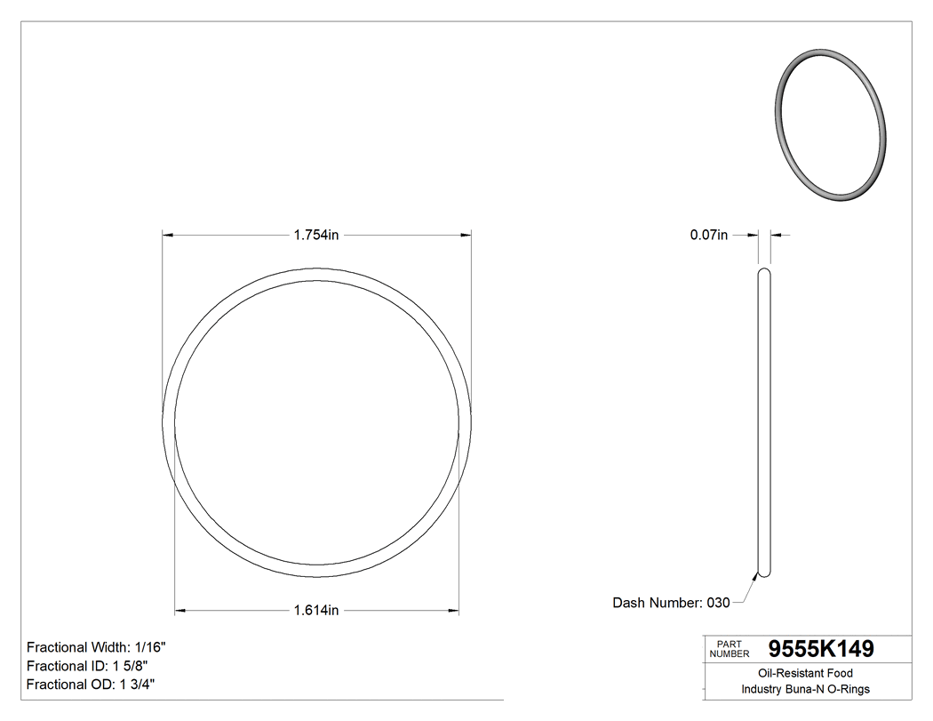 Technical drawing - 9555K149
